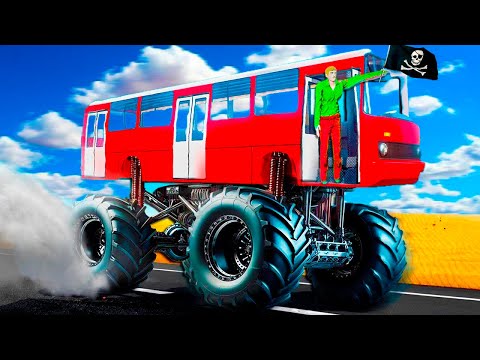 Видео: Я ПОСТРОИЛ АВТОБУС MONSTER TRUCK! [The Long Drive]