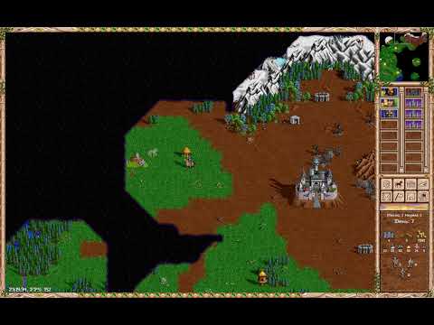 Видео: Heroes of Might and Magic 2 (1996) fheroes HD Mod - Voyage Home - map4 -Прохождение с комментарием 2