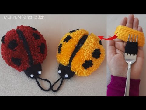 Видео: 😍🐞🐞 КАК СДЕЛАТЬ божью коровку из пряжи?