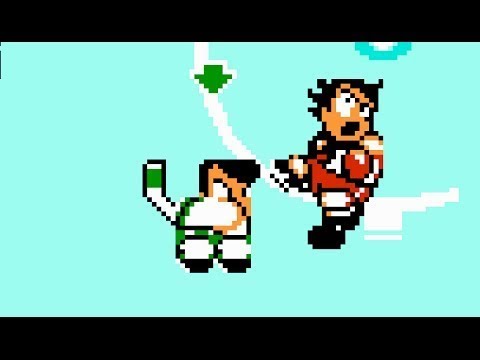 Видео: Убойный Хокей денди (Ike Ike! Nekketsu Hockey-bu: Subete Koronde Dairantou)