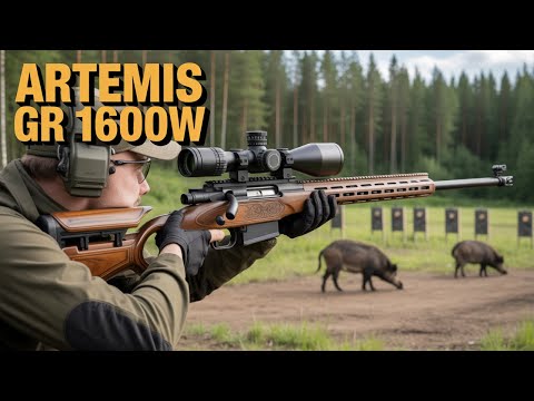 Видео: Самая мощная пневматическая винтовка из китая Artemis GR 1600W