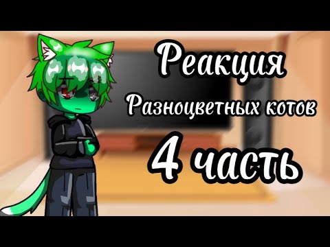 Видео: Это реакция разноцветных котов!🔥4/4 часть||моя ау|| прошу прочитать описание