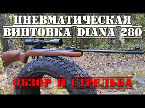 Видео: Диана 280 ТОЧНАЯ пневматическая винтовка ОБЗОР и СТРЕЛЬБА Diana 280