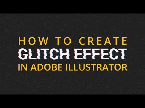 Видео: Быстрый glitch-эффект в Illustrator | Fast glitch-effect in Illustrator