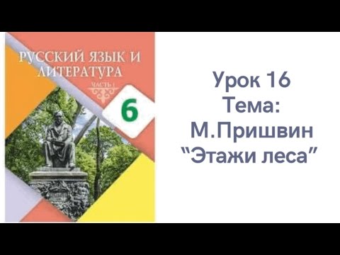 Видео: Русский язык 6 класс, урок 16. Этажи леса. Орыс тілі 6 сынып  16 сабақ