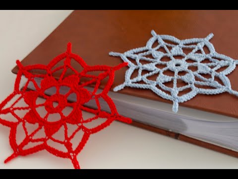 Видео: Простая снежинка крючком для начинающих/how to crochet snowflake