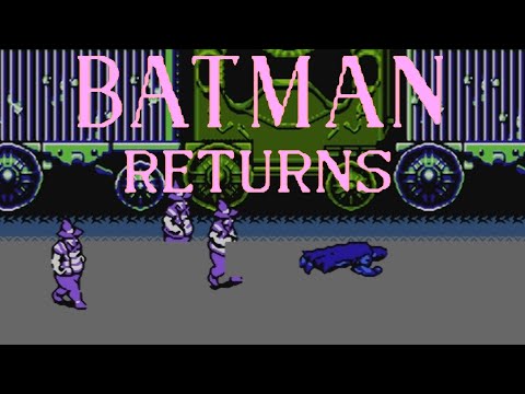 Видео: Batman Returns (NES Famicom Dendy 8bit) - Бетмэн возвращается - Полное прохождение игры на Денди