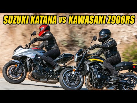 Видео: Retro Rumble Redux: Kawasaki Z900RS против Suzuki Katana