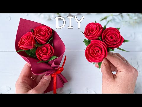 Видео: Розы из фоамирана / Easy DIY Roses Flower from Eva Foam Sheets / Como hacer Hermosas Rosas de Foami