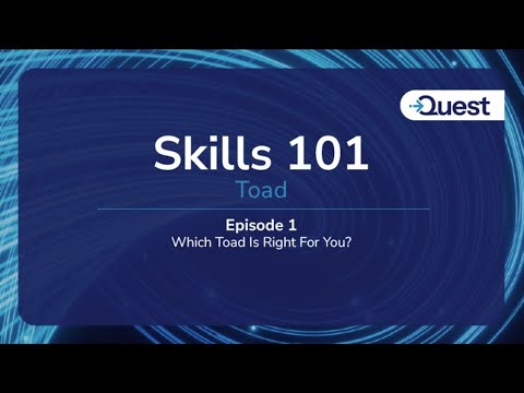 Видео: Навыки Toad 101 - Эпизод 1 - Какое решение подходит именно вам