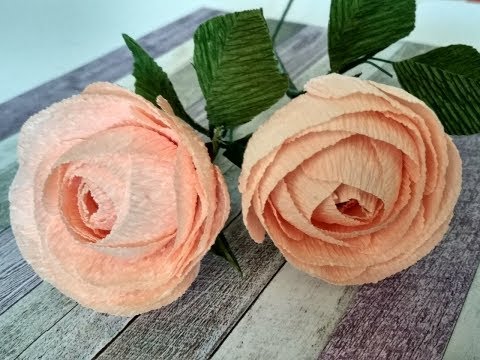 Видео: Миниатюрная роза из гофрированной бумаги DIY
