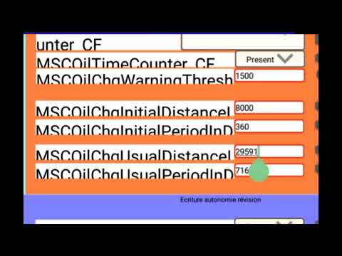 Видео: Изменение сервисного интервала замены масла Рено Талисман, Сценик Меган4, Эспас 5  Экутвикером.