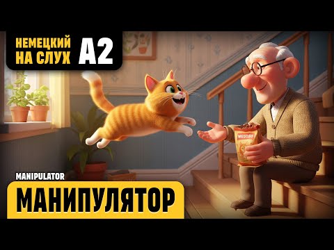 Видео: Манипулятор. Веселый рассказ (уровень А2). Немецкий на слух.