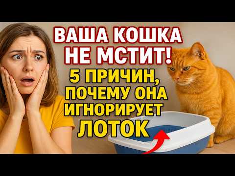 Видео: Ваша кошка НЕ мстит! 😼 5 настоящих причин, почему она игнорирует лоток.