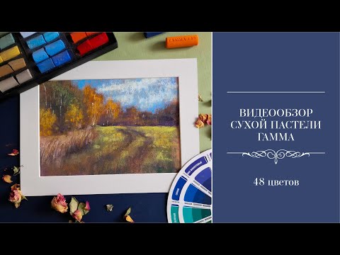 Видео: ОБЗОР СУХОЙ ПАСТЕЛИ ГАММА 48 ЦВЕТОВ