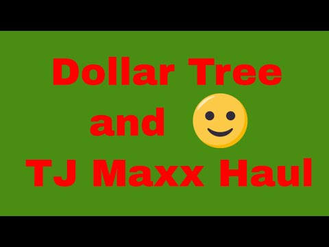 Видео: Dollar Tree Haul и TJ Maxx находят #dollartreehaul