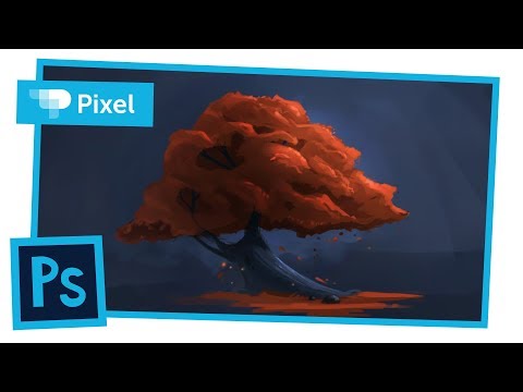 Видео: Рисуем дерево в Adobe Photoshop | уроки для новичков