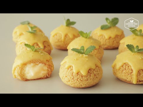 Видео: Очаровательный рецепт заварного печенья с лимонным кремом🍋 | Кремовые пирожные
