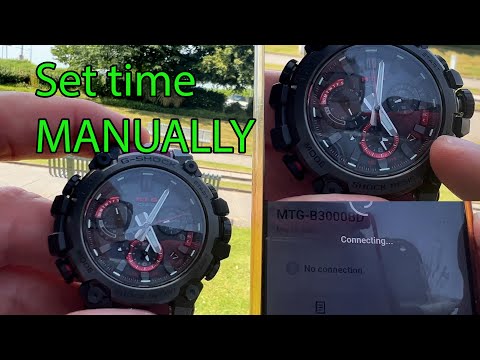 Видео: Casio G Shock MTG B3000: ручная настройка времени и даты, использование приложения для настройки ...