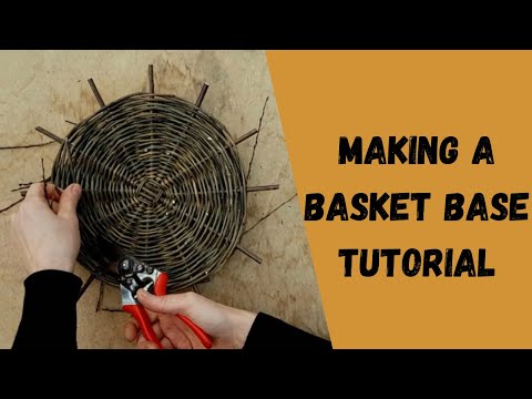 Видео: Как сплести основу для корзины? (без фоновой музыки) Пошаговое руководство по изготовлению основы.