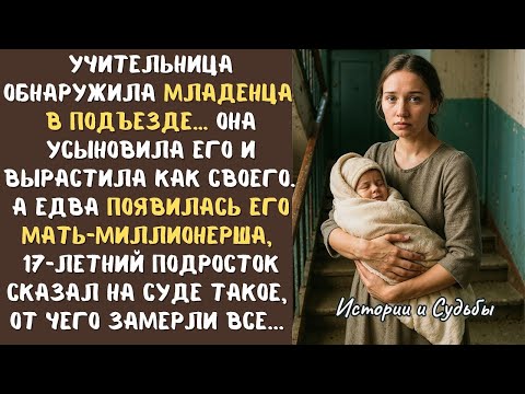 Видео: УЧИТЕЛЬНИЦА обнаружила брошенного МЛАДЕНЦА в подъезде… Она вырастила как родного, а через 17 лет...
