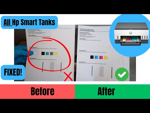 Видео: HP Smart Tank — все модели 500–7600. Как очистить печатающие головки, не печатает цветным или чер...