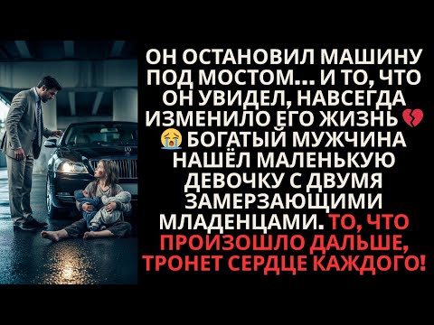 Видео: Богатый мужчина нашёл под мостом замерзающую девочку с детьми 😭