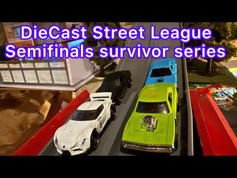 Видео: Полуфинал гонок на литых машинах Hot Wheels (серия Survivor)!