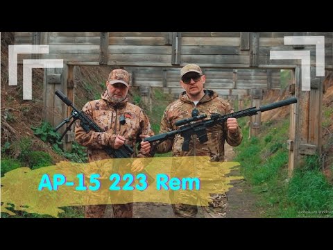 Видео: Ar-15 223 Rem. Стрельба самым самым дешевым патроном.