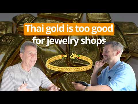 Видео: Покупка тайского золота: эксперт объясняет, почему он покупает 23-каратное золото в Таиланде