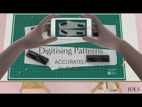 Видео: Как точно оцифровать бумажные выкройки для шитья с помощью телефона, используя Photoshop и CLO 3D