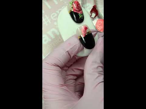 Видео: Роза в технике Китайская роспись