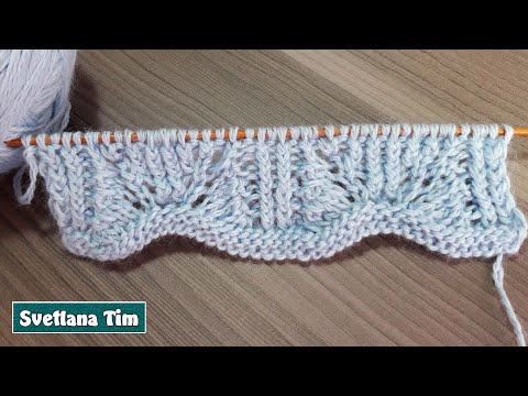 Видео: Японские узоры спицами. Японская резинка спицами / Beautiful and easy knitting pattern