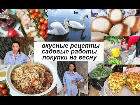 Видео: Как отметили Пасху. Дела садовые. Рецепты на каждый день - пуховые ВАТРУШКИ! Покупки.