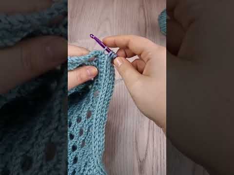 Видео: Как связать крючком аккуратно ровную планку #вязаниекрючком #crochet