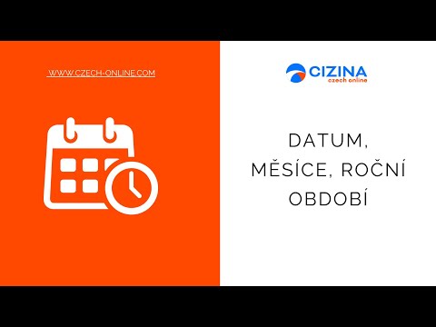 Видео: Datum, měsíce, roční období - даты, месяца, времена года в чешском языке.