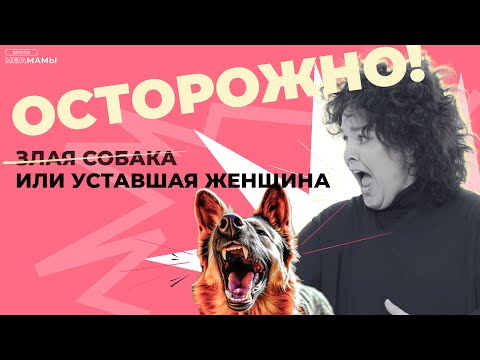 Видео: "Осторожно, з̶л̶а̶я̶ с̶о̶б̶а̶к̶а̶ уставшая мама"