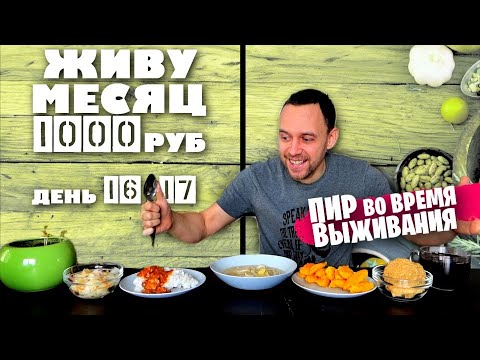 Видео: ДЕНЬ 16 - 17: ПИР во время ВЫЖИВАНИЯ 🍲🍪☕🍝 ЖИВУ МЕСЯЦ НА 1000 РУБЛЕЙ в 2021 году