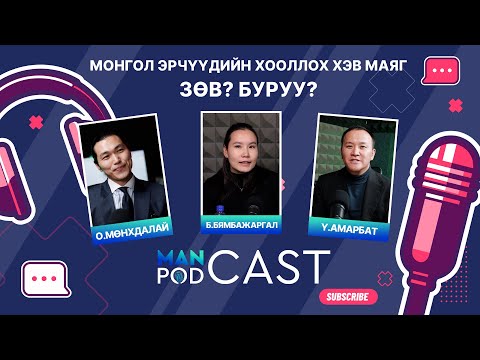 Видео: ManCast EP4: Монгол эрчүүдийн хооллох хэв маяг зөв? буруу?