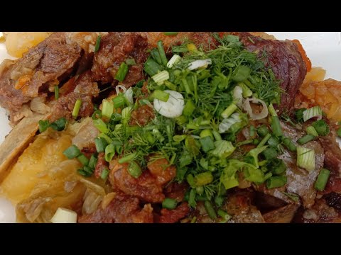 Видео: Қой етінен Бұқтырма тағамы. Ерекше тағам.Қуырдақ.