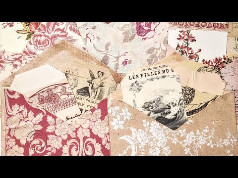 Видео: Карманы для конвертов с вырезанием и вставкой