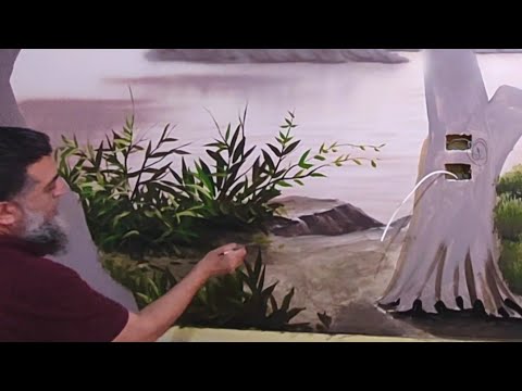 Видео: Узнайте замечательный способ рисовать листья очень красивого растения. #искусство