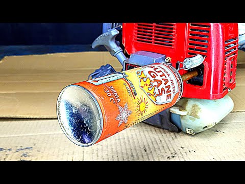 Видео: Дополнительный Глушитель для  Мотокосы. Очень тихо работает.