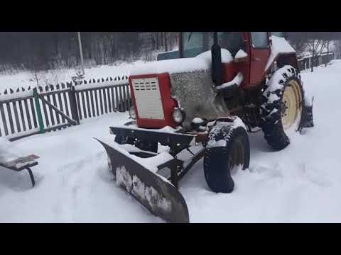 Видео: Запуск Т25 после морозов, пиХаем снег