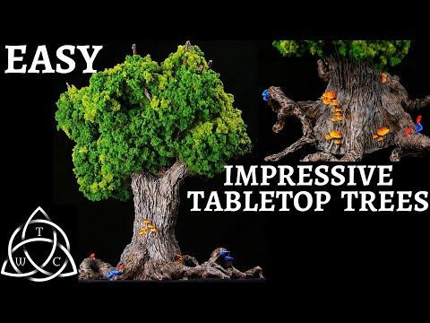 Видео: ПРОСТЫЕ Фэнтезийные деревья для настольных игр или диорам