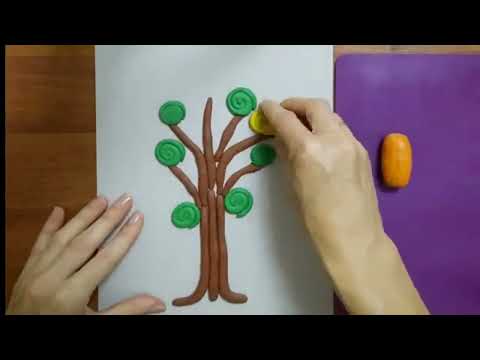 Видео: Ліплення "Осіннє дерево"