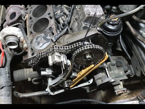 Видео: Замена цепей ГРМ, гидрокомпенсаторов и прокладки ГБЦ на BMW m51d25