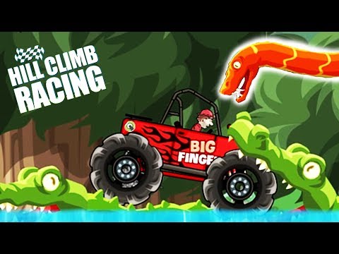 Видео: Hill Climb Racing Джунгли КРОКОДИЛЫ ЗМЕИ обновление ИГРЫ game Мультяшные игры про машинки гонки