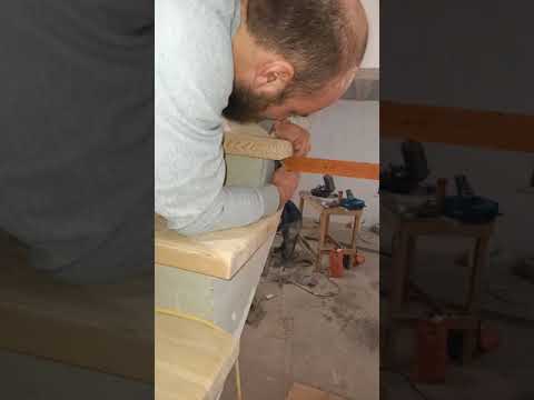 Видео: деревянные ступени на бетон 1часть