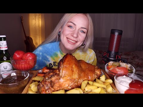 Видео: EATING | Рулька, соленья, соусы | Pork knuckle не MUKBANG